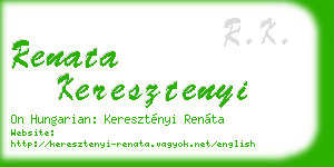 renata keresztenyi business card