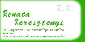 renata keresztenyi business card